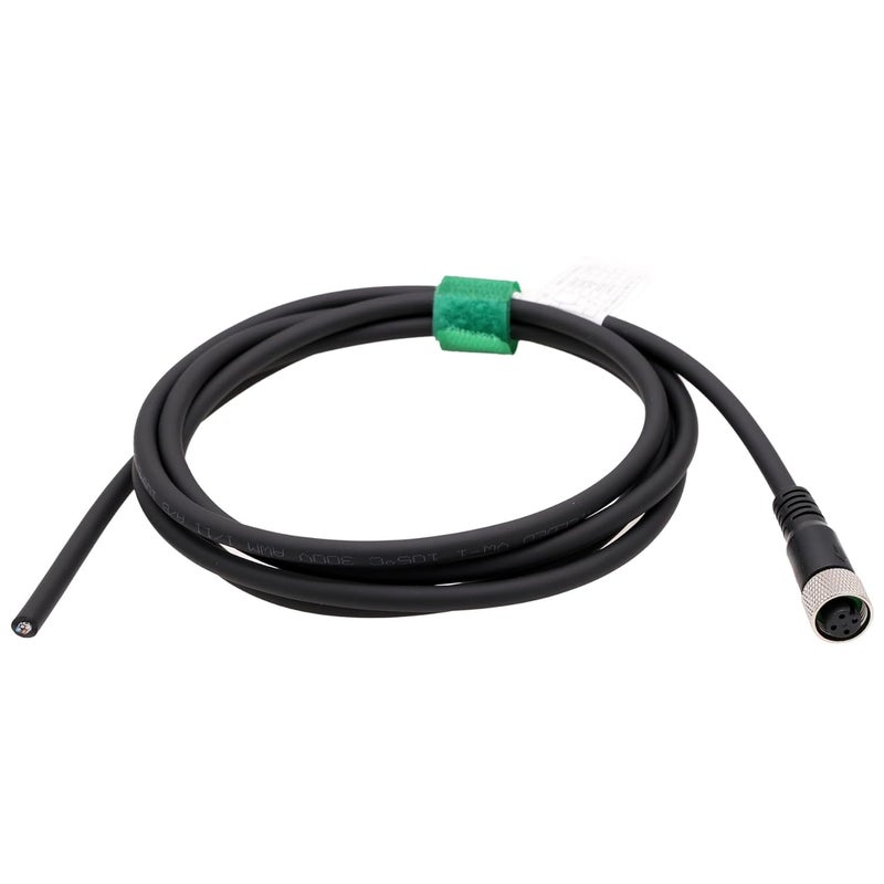 HangTon Sensor Encoder Actuator M12 A Coded 4 pin Female Shield Cable to Open Wire for Industrial Automation, Device Network DeviceNet, CANopen, IO Link, Profibus 1m - Image 1